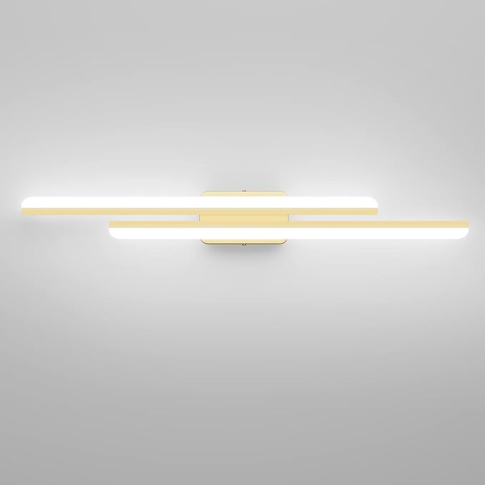 RALBAY 40" Modern Gold LED Vanity Light (30W, 5000K)